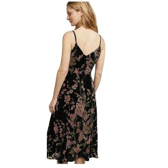 ANTHROPOLOGIE ERI + ALI KORA FLORAL BURNOUT SLIP DRESS Size 6 Sold Out EUC - Picture 3 of 8